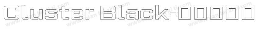 Cluster Black字体转换